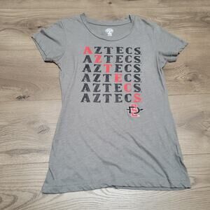San Diego State Aztecs Shirt Women Small Gray SDSU Short Sleeve Graphic Tee